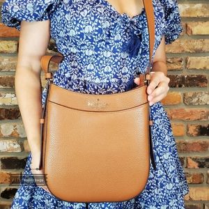 NWT KATE SPADE authentic leila North South crossbody warm gingerbread BREAD